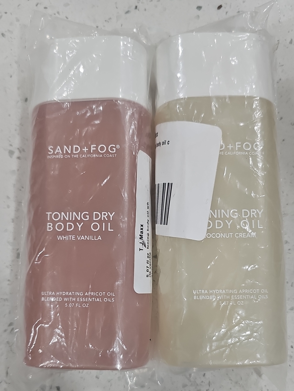 Sand + Fog Toning Dry Body Oil – White Vanilla (Blush) & Coconut Cream